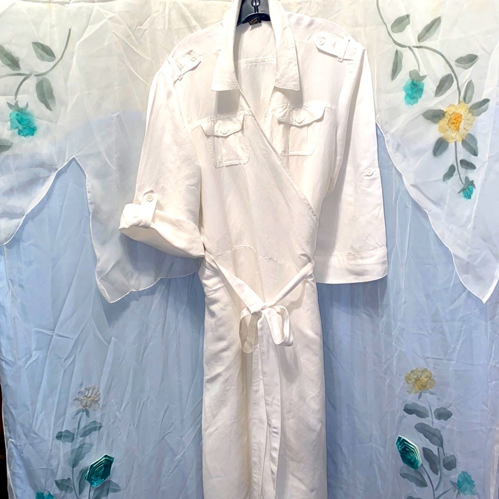 ASHLEY STEWART RAMIE/RAYON WRAP DRESS SZ 24